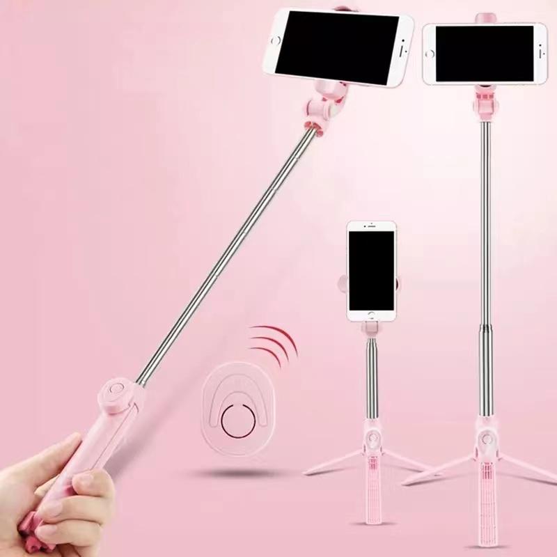 Capture your best angles effortlessly: 6 in 1 Wireless Bluetooth Selfie Stick!