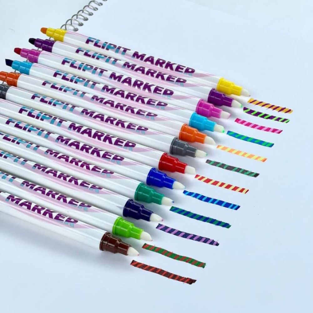 Get Creative: FlipIt Markers (Set of 12)