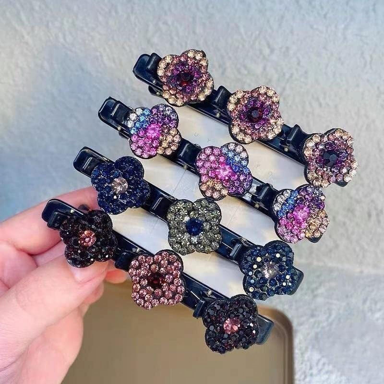 Triple Pin Crystal Hair Clips (3+1 Free)