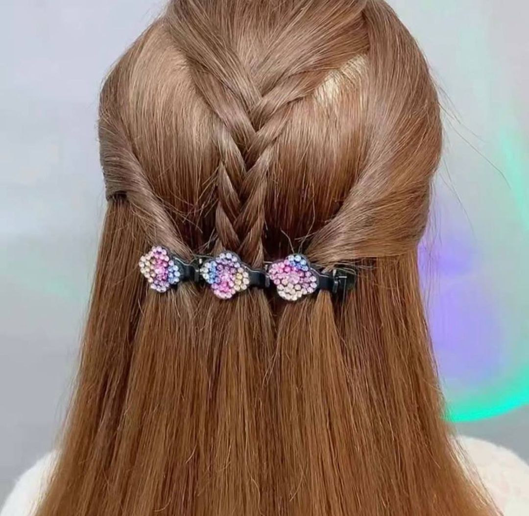 Triple Pin Crystal Hair Clips (3+1 Free)