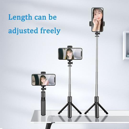 Capture your best angles effortlessly: 6 in 1 Wireless Bluetooth Selfie Stick!