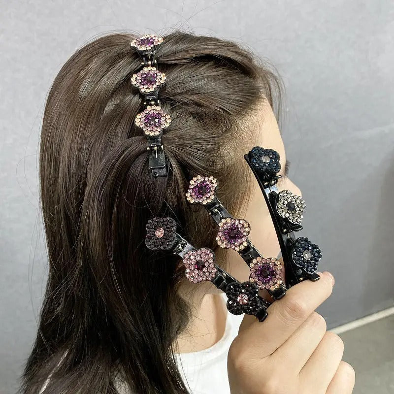 Triple Pin Crystal Hair Clips (3+1 Free)