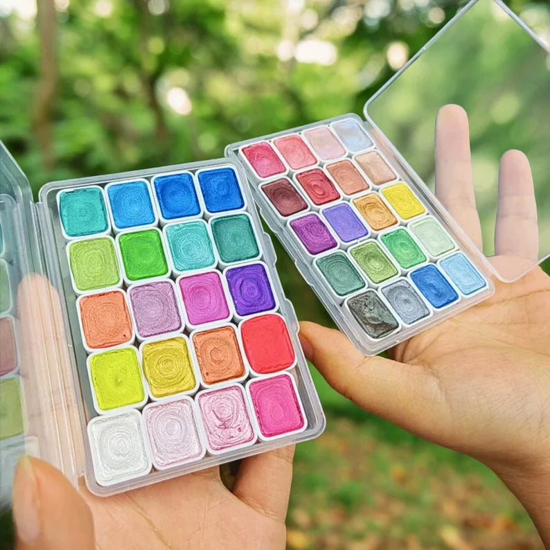 20 Colors Watercolor Painting Set