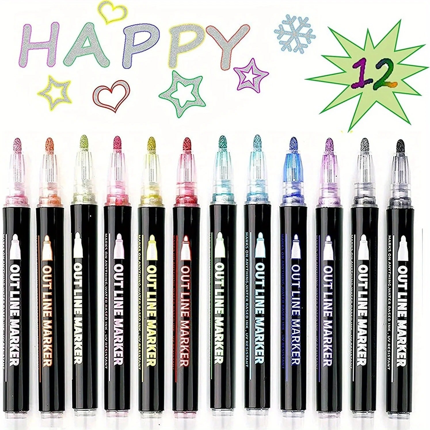 Elevate your Creativity: Shimmer Marker Set